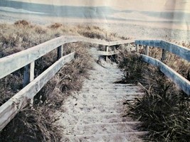 Fabric panel NEW Hoffman &quot;Call of the Wild&quot; Boardwalk Sandy Beach Ocean $14.95 - £11.75 GBP
