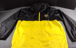 Black &amp; Yellow Pittsburgh Steelers Army Veteran Fan Windbreaker Jacket Medium - £45.17 GBP