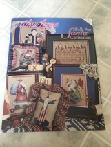 ALMA LYNNE DESIGNS FOLK ART SANTA COLLECTION  Cross Stitch Leaflet Autog... - $9.91