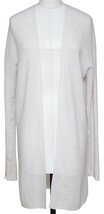 BROCHU WALKER Long Sleeve Cardigan Beige Cashmere Sweater Knit Open Fron... - £207.03 GBP