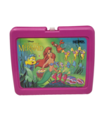 VINTAGE 1990&#39;s ALADDIN PINK DISNEY LITTLE MERMAID PLASTIC LUNCHBOX LUNCH... - €8,13 EUR