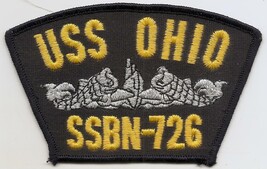  USN USS Ohio SSBN-726 With Surface Warfare Emblem Hat Patch - $4.00