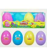Play-Doh Spring Eggs 4-pack - Pastel Plastic Eggs filled with Play-Doh -... - £5.20 GBP