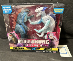 Godzilla x Kong The New Empire Godzilla vs Shimo Action Figures Monsterverse Toy - £77.51 GBP