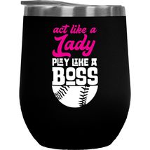 Act Like A Lady, Play Like A Boss. Gift For Softball Or Baseball Player Girl, Da - £21.76 GBP