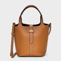 A New Day Mini Tulip Tote Handbag Crossbody Strap Tan Faux Leather - $404.86 A New Day Mini Tulip Tote Handbag Crossbody Strap Tan Faux Leather - $404.86 MXN