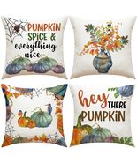 Fall Pumpkin Maple Leaf Pillow Covers 18x18 Set of 4 Autumn Thanksgiving - $273.18 MXN Fall Pumpkin Maple Leaf Pillow Covers 18x18 Set of 4 Autumn Thanksgiving - $273.18 MXN