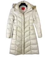GUESS Terry Long Puffer Jacket/Coat Fax Fur Trim Hooded Women&#39;s Size S - $58.05 CAD