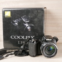 Nikon COOLPIX L110 12.1MP Digital Camera - Black *GOOD/TESTED* W BOX+Bat... - £47.07 GBP