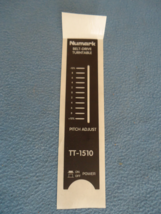 Numark TT-1510 Used Pitch Control Label - £4.70 GBP