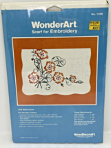 Wonder Art Scarf For Embroidery #1335 “Nasturtiums” 16x42” Thread Not In... - £9.59 GBP
