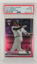 2019 Topps Chrome Eloy Jimenez W/Rosa Rifrattore PSA 10 Gemma MT #202 - $1,951.69 MXN