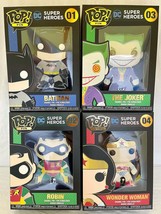 Funko Pop Pins DC COMICS Lot of 4 - £70.97 GBP