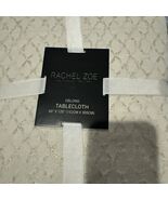 RACHEL ZOE Tablecloth  Ivory/Gold Shimmer Oblong 60"x 120"Seats 10-12 Pp... - $59.12