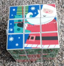 3D Puzzle Cube Christmas Holiday Different Design on 6 Sides Mental Challenge - £2.75 GBP