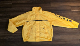 Vintage Nautica Yellow Sailing Windbreaker Rain Jacket XL Mens - $29.69