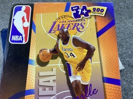 Mattel Jigsaw Puzzle NBA Shaquille O&#39;Neal 1998 Los Angeles Lakers 200 Pcs - $9.89