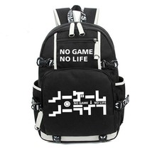 New Fashion Anime No Game No life I Love Human Backpack Luminous School Shoulder - £54.94 GBP
