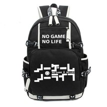 New Fashion Anime No Game No life I Love Human Backpack Luminous School Shoulder - £52.49 GBP