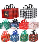 20 Pack Christmas Gift Bags Assorted Sizes, Reusable Tote Bags With Hand... - $39.99