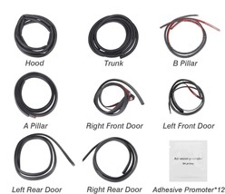 Door Rubber Seal Soundproof Strip Noise Reduction Kit for 19-20 Toyota C... - £17.27 GBP