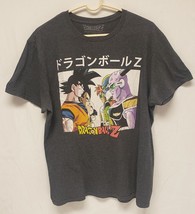 Dragonball Z T Shirt Face Off Anime Manga Mens Size Large Dark Gray Graphic Tee - £6.53 GBP