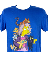 Crazy Cat Lady Characters The Simpsons M Blue T-Shirt size Medium Mens 3... - £19.16 GBP