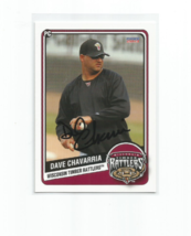 Dave Chavarria 2013 Choice Wisconsin Timber Rattlers IN-PERSON Auto Card #30 - £7.62 GBP