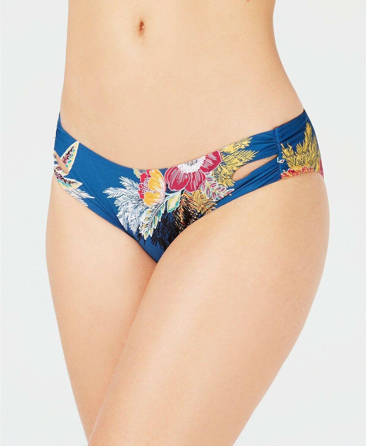 Primary image for Soluna Over The Moon Shirred Cutout Bikini Bottoms, Size L, MSRP $48