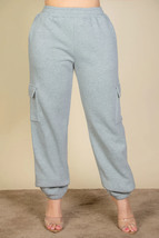 Plus Size Side Pocket Drawstring Waist Sweatpants - £15.35 GBP