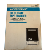 Kor/Sonic Solid State Tape Recorder Model TR101 Vintage:  New Old Stock - $194.99 CAD