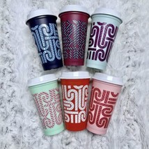 NEW Starbucks Color Changing Set 6 Reusable Hot Cups 2020 Holiday Candy ... - $11.88