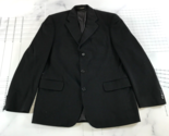 Jack Victor Cashmere Sport Coat Mens 42L Black Loro Piana Three Buttons - $98.99