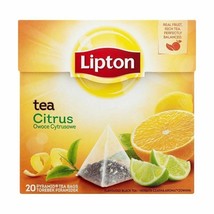 Lipton Black Tea: Citrus Fruit tea -1 box/ 20 tea bags FREE SHIPPING - £7.22 GBP