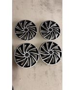 Set of 4 UNIVERSAL HUBCAP WHEEL COVERS 16&quot; SILVER AND BLACK Argo - $122.93 CAD