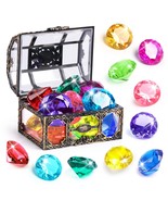 Diving Gem Pool Toy 10Pcs Big Colorful Diamond Diving Toy With Treasure ... - £15.72 GBP