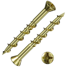 50PCS Flat Head Drywall Anchors 2″ Yellow Zinc Heavy Duty Hollow Wall Use - $13.53