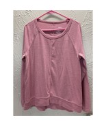 Sonoma Womens Mauve Pink Sweatshirt Round Neck Lounge Relaxation Size Me... - $27.96 CAD
