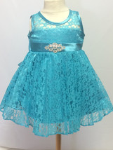  Baby Flower Girls Color Dress size 6M-9M-12M-18M-24M-2T-3T-4T/#2326 turquis - £19.97 GBP