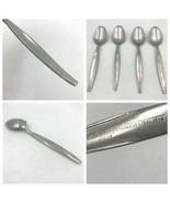 Eldan Japan Stainless Steel 18 8 Lot 5 Tablespoons Spoons MCM Plain Slee... - £11.36 GBP