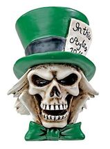 The Hatter Skull Collectible Figurine Statue Figure Skeleton 3 Inch Tall... - $14.83