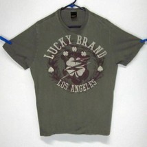 LUCKY BRAND Men&#39;s Large Graphic-Tee 100% Cotton LOS ANGELES SHAMROCK Mad... - £15.65 GBP