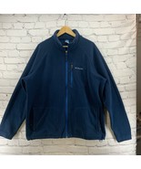 Columbia Sportswear Fleece Jacket Mens Sz XL Blue Zip Up - £19.45 GBP