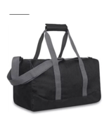Trailmaker Classic Duffel Bag 17&quot; Black Pockets Large Gym School Water R... - $9.13