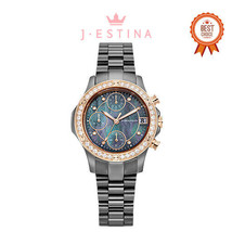 J.ESTINA [ROMANSON] Lumiere Ast Women&#39;s Metal Watch (RWRMQL2B7000CTBK0) - £289.56 GBP