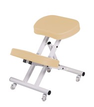 Master Massage Ergonomic Steel Kneeling Chair In Cream, Perfect, And Meditation. - £124.24 GBP