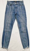 Lucky Brand Women&#39;s Bridgette Skinny Jeans Seams Destroyed Hems Waist 26&quot; /L 25 - £27.93 GBP