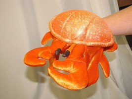 FOLKMANIS ORANGE SPARKLE STUFFED PLUSH CRAB HAND PUPPET NWT - £37.38 GBP