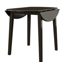 Signature Design by Ashley Hammis Round Dining Room Drop Leaf Table, Dark Brown - £194.02 GBP