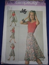 Simplicity Misses’ Jiffy Front Wrap Skirt Size 10-12 #7876 - $4.99
